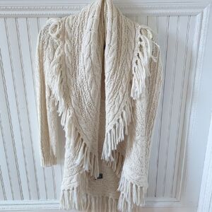 Ralph Lauren Ivory Cable Knit Cardigan